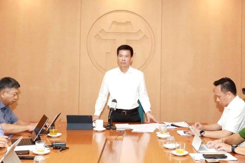 Phó Chủ tịch UBND thành phố Bùi Duy Cường phát biểu kết luận. Ảnh: Hương Ly