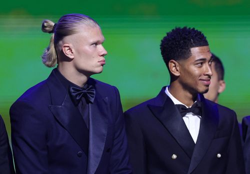 Hiện tại, Haaland và Bellingham đều đã vươn lên hàng ngũ những ngôi sao thế giới trong màu áo Manchester City và Real Madrid. Cả hai đều là những gương mặt quảng cáo được săn đón, có hàng chục triệu người theo dõi trên mạng xã hội. Ảnh: Stephanie Lecocq.