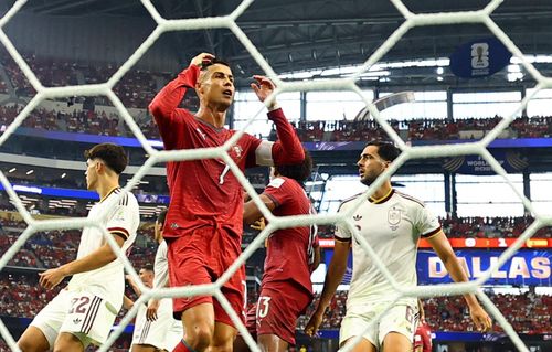 Khoảnh khắc tiếc nuối của Ronaldo khi bỏ lỡ cơ hội ghi bàn trong trận Bồ Đào Nha - Tây Ban Nha tại World Cup 2026 hôm 7/7 (giờ Việt Nam). Ảnh: Hannah Mckay/Reuters.