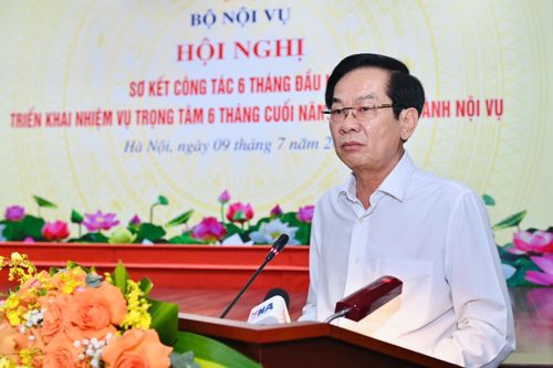  Bộ trưởng Đỗ Thanh Bình phát biểu tại hội nghị. Ảnh: THU HẰNG 