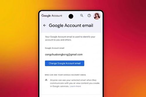 Nếu tài khoản của bạn được hỗ trợ, hãy mở myaccount.google.com, đăng nhập tài khoản Google, chọn mục Thông tin cá nhân (Personal info), sau đó truy cập phần Email rồi tìm mục Địa chỉ email của Tài khoản Google (Google Account email) để kiểm tra xem có xuất hiện tùy chọn thay đổi hay không.