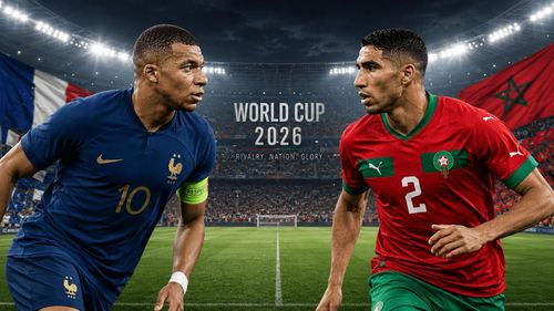 Màn đối đầu giữa Pháp và Morocco cũng là cuộc chạm trán giữa hai người bạn thân tại PSG Mpappe và Hakimi