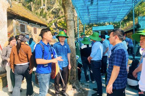 Hàng ngàn du khách trong và ngoài nước tham quan chùa Hương Tích dịp đầu năm 2026.