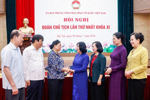 Ủy Ban Trung ương Mặt trận Tổ quốc (MTTQ) Việt Nam tổ chức Hội nghị Đoàn Chủ tịch Ủy ban Trung ương MTTQ Việt Nam lần thứ nhất khóa XI. Ảnh: Phạm Quang Vinh