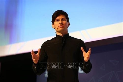 Nhà sáng lập ứng dụng nhắn tin Telegram Pavel Durov. Ảnh tư liệu: Getty Images/TTXVN