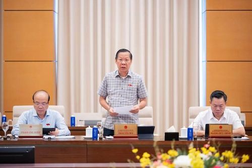 Chủ nhiệm Ủy ban Kinh tế và Tài chính Phan Văn Mãi (Ảnh: Media Quốc hội).