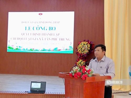 Ông Võ Ngọc Thành - Bí thư Đảng ủy xã Tân Phú Trung phát biểu chỉ đạo tại hội nghị.