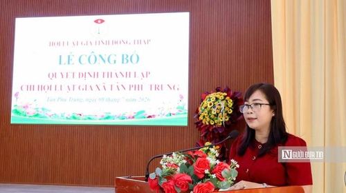 Luật gia Mai Thị Luyến - Chủ tịch Ủy ban MTTQ Việt Nam xã Tân Phú Trung được tín nhiệm giữ chức Chi hội trưởng Chi hội Luật gia xã Tân Phú Trung.