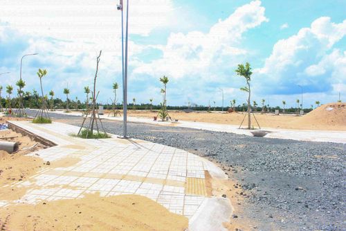 Khu tái định cư phục vụ dự án.