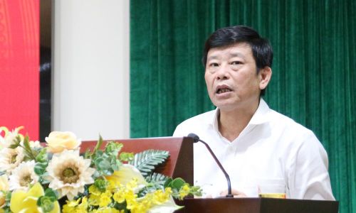  Đồng chí Ngô Tân Phượng phát biểu chỉ đạo tại hội nghị. 