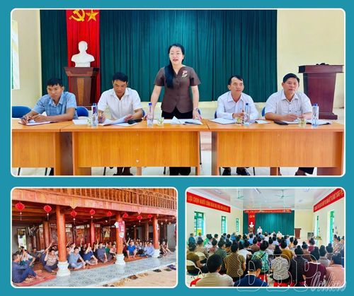 Nhân dân xã Mường Ảng thống nhất, đồng thuận với phương án sắp xếp bản, tổ dân phố.