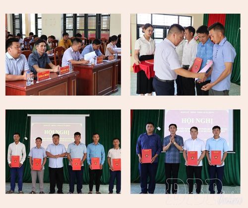 Xã Xa Dung tổ chức công bố Nghị quyết HĐND và các quyết định thành lập tổ chức đảng và công tác nhân sự tại bản sau sắp xếp.