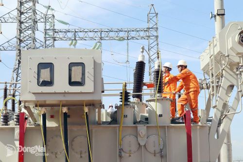 Dự án Trạm biến áp 110kV Sân bay Long Thành. Ảnh: Hoàng Lộc