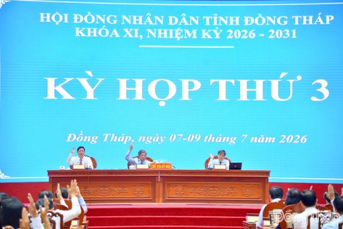 Đại biểu biểu quyết thông qua Nghị quyết.