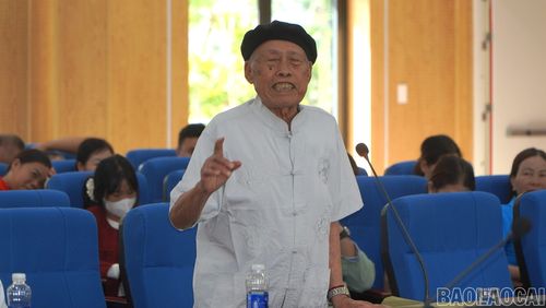 Đại biểu phát biểu tại hội nghị.