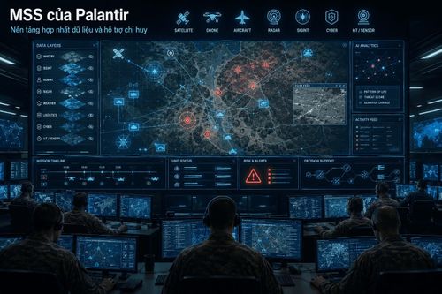 Maven Smart System của Palantir hợp nhất dữ liệu từ nhiều nguồn, giúp NATO phân tích chiến trường và hỗ trợ chỉ huy ra quyết định nhanh hơn. Ảnh: HV