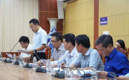 Đại diện các sở, ngành phát biểu tại buổi làm việc - Ảnh: X.P
