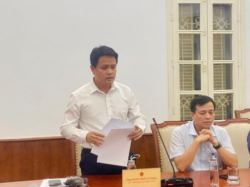 Cục trưởng Cục Điện ảnh Đặng Trần Cường chia sẻ tại họp báo