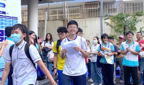 Học sinh tham gia kỳ thi thử tuyển sinh vào lớp 10 Trường Phổ thông Năng khiếu (Đại học Quốc gia TPHCM) đầu tháng 4-2026. ẢNH: THU TÂM
