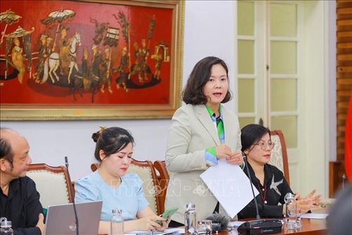 Đại biểu phát biểu tại Họp báo. Ảnh: Khánh Hòa/TTXVN