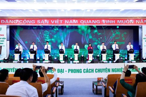 Lễ khai trương Bệnh viện Hữu nghị Việt Đức cơ sở Ninh Bình. Ảnh: BVVĐ.