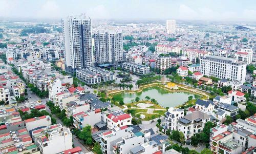 Các dự án nhà ở mới góp phần tạo cảnh quan hiện đại cho đô thị Võ Cường.