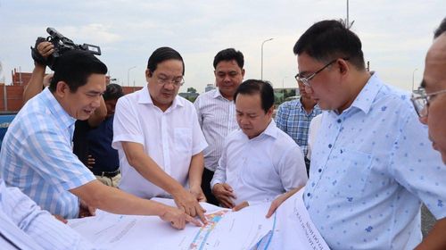 Lãnh đạo tỉnh Tây Ninh khảo sát thực tế tại hiện trường dự án ĐT.830E.
