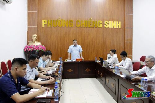 Phường Chiềng Sinh họp triển khai nhiệm vụ chuyển đổi số.