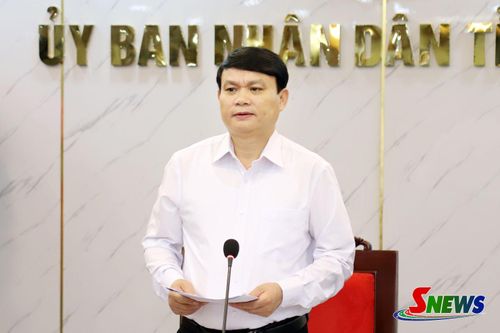 Đồng chí Đặng Ngọc Hậu phát biểu kết luận tại cuộc làm việc.