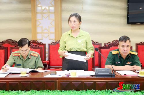 Lãnh đạo Sở Tài Chính phát biểu tại cuộc làm việc.