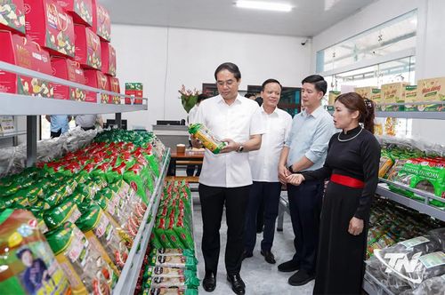 Đồng chí Bí thư Tỉnh ủy Trịnh Xuân Trường khảo sát tình hình kinh tế - xã hội các xã phía Bắc.