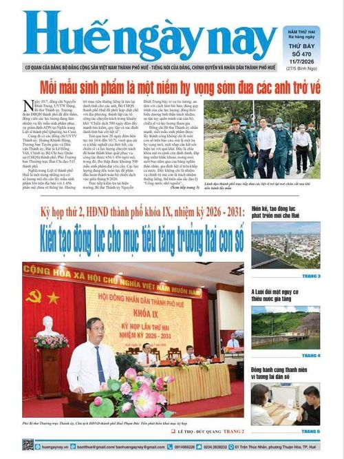 Trang nhất số báo hôm nay