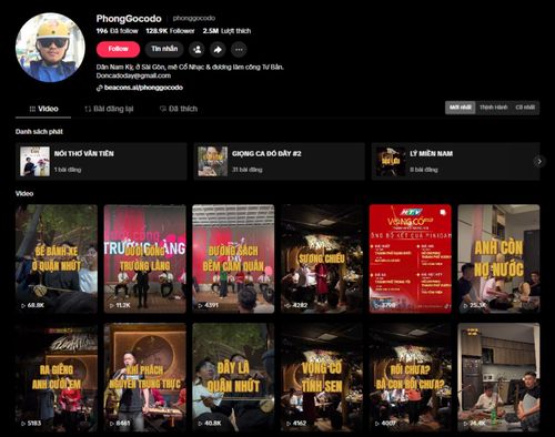 Kênh TikTok của thành viên Ban đờn ca Đó Đây thu hút hàng nghìn lượt xem, góp phần lan tỏa Đờn ca tài tử trên không gian số.