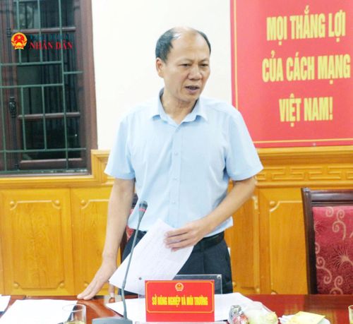 Đại diện lãnh đạo Sở Nông nghiệp và Môi trường Điện Biên giải trình, cung cấp thông tin về nội dung khảo sát