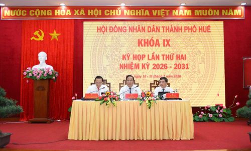 Kỳ họp thứ 2, HĐND TP Huế khóa IX, nhiệm kỳ 2026-2031 thông qua nhiều Nghị quyết quan trọng.