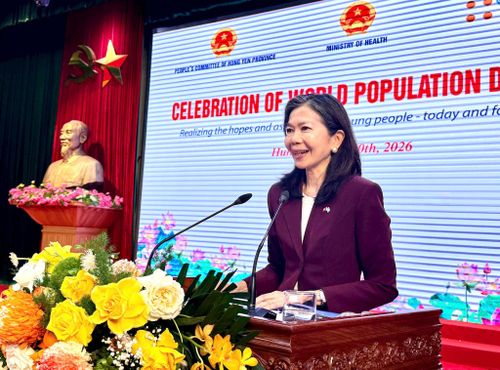 Bà Pauline Tamesis, Điều phối viên Thường trú Liên Hợp Quốc tại Việt Nam. Ảnh: UNFPA
