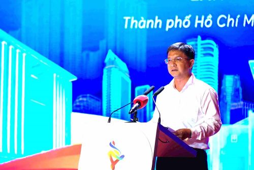 Ông Nguyễn Mạnh Cường - Ủy viên dự khuyết BCH Trung ương Đảng, Phó Chủ tịch UBND TP.HCM phát biểu tại Lễ bế mạc