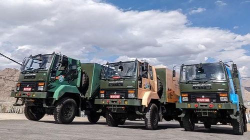 Dòng xe tải Stallion nổi tiếng của Ashok Leyland vốn có rất nhiều biến thể phục vụ trong quân đội Ấn Độ.