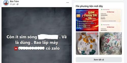 Nhiều bài đăng rao bán SIM kích hoạt sẵn với giá từ vài chục đến hàng trăm nghìn đồng.