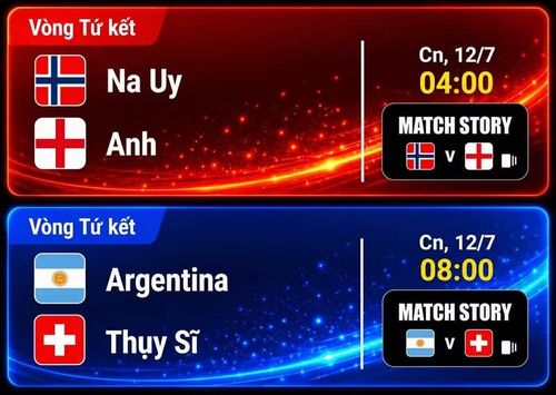 Lịch thi đấu World Cup 2026 ngày 12/7.
