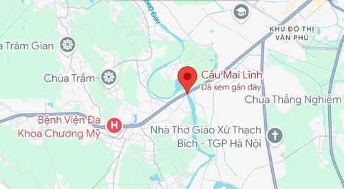 Vị trí thi công dự án trên bản đồ Google maps.