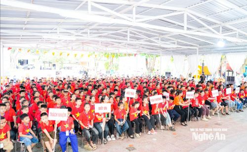 Trại hè có sự tham gia của hơn 350 em là con em của đoàn viên, người lao động. Ảnh:TL