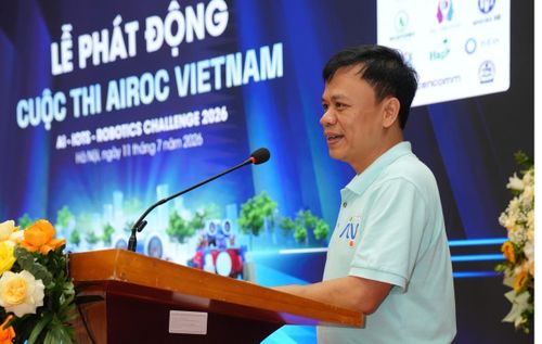Ông Nguyễn Thế Trung, thành viên Tổ Công tác giúp việc cho Ủy ban quốc gia về Chính phủ số, tại Lễ phát động cuộc thi