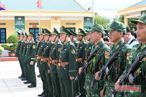 Các chiến sĩ tại màn biểu diễn võ thuật của Bộ đội Biên phòng tỉnh Nghệ An. Ảnh: Nguyên Khánh