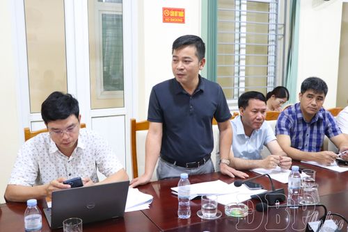 Lãnh đạo xã Thanh Yên phát biểu tại hội nghị.