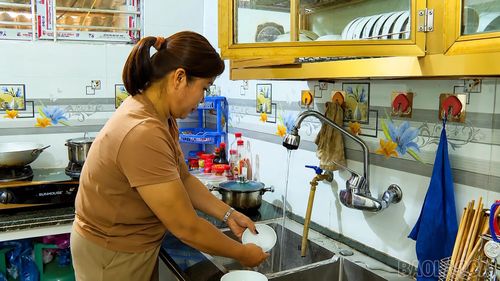 Nguồn nước sạch được cung cấp ổn định giúp người dân xã Bản Lầu yên tâm sinh hoạt, ngay cả trong thời điểm nắng nóng kéo dài.