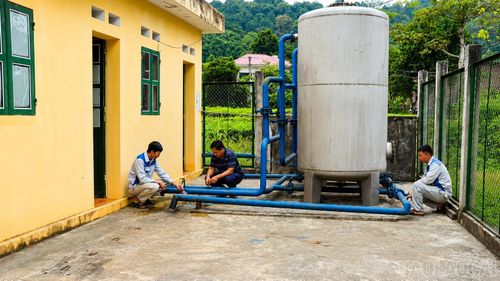 Công tác kiểm tra, bảo dưỡng định kỳ góp phần duy trì hoạt động ổn định của các công trình cấp nước nông thôn.