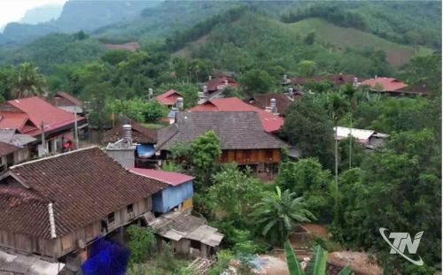 Làng nhà sàn cổ Trung Sơn, xóm Kim Sơn, xã Thần Sa.