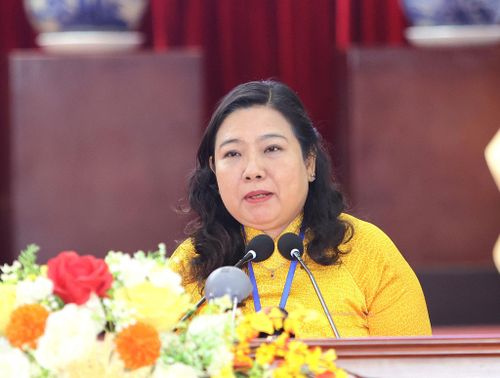 Phó Bí thư Thành ủy TP. Cần Thơ Hồ Thị Cẩm Đào phát biểu chỉ đạo tại đại hội