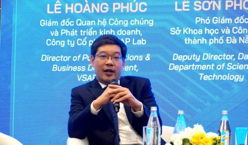 Ông Lê Sơn Phong, Phó Giám đốc Sở Khoa học và Công nghệ Đà Nẵng chia sẻ tại Tọa đàm